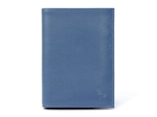 La Guêpe - Portefeuille en cuir, à  3 volets – bleu de prusse – 582