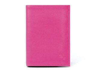 La Guêpe - Portefeuille en cuir, à  3 volets  fuchsia  582