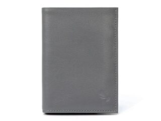 La Guêpe - Portefeuille en cuir, à  3 volets – gris – 582
