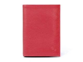 La Guêpe - Portefeuille en cuir, à  3 volets – rouge – 582