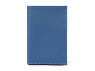 La Guêpe - Portefeuille en cuir, à  4 volets – bleu de prusse – 220