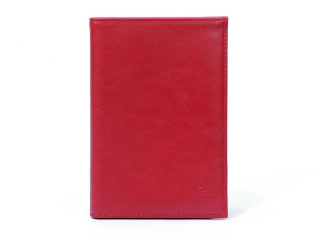 La Guêpe - Portefeuille en cuir, à  4 volets – rouge – 220
