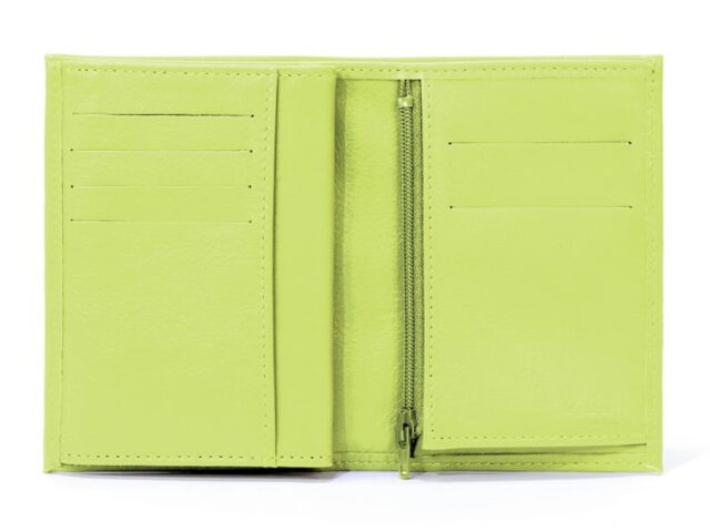 La Guêpe - Petite Maroquinerie - Portefeuille en cuir - anis - 466