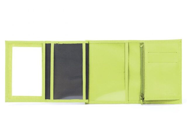 La Guêpe - Petite Maroquinerie - Portefeuille en cuir - anis - 466