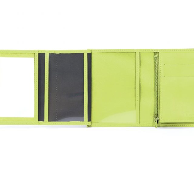 La Guêpe - Petite Maroquinerie - Portefeuille en cuir - anis - 466