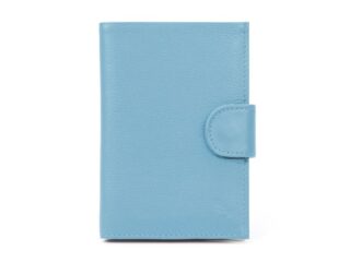 La Guêpe - Portefeuille en cuir avec patte de fermeture  bleu azur  320