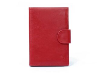 La Guêpe - Portefeuille en cuir avec patte de fermeture – rouge – 320