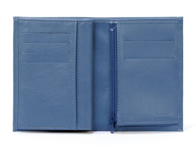 La Guêpe - Petite Maroquinerie - Portefeuille en cuir - bleu de prusse - 466
