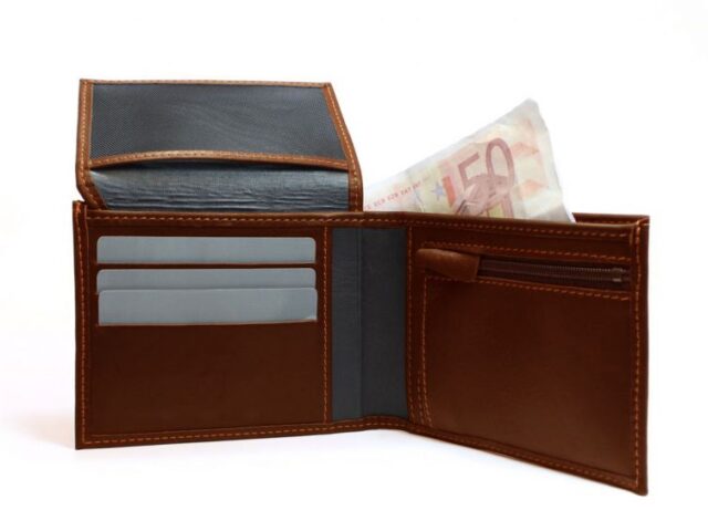 La Guêpe - Petite Maroquinerie - Portefeuille en cuir gold 427