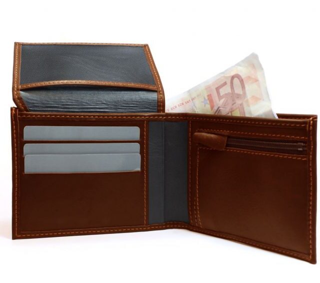 La Guêpe - Petite Maroquinerie - Portefeuille en cuir gold 427