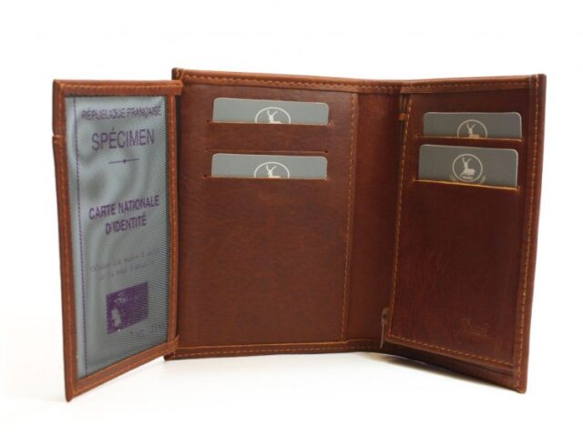 La Guêpe - Petite Maroquinerie - Portefeuille en cuir gold