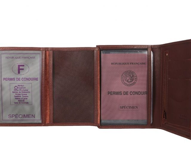 La Guêpe - Petite Maroquinerie - Portefeuille en cuir gold