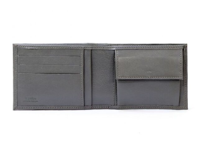 La Guêpe - Petite Maroquinerie - Portefeuille à l'italienne en cuir - gris - 007