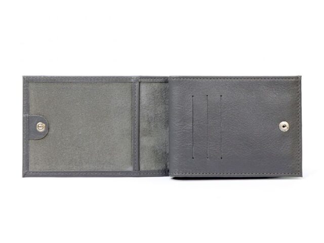 La Guêpe - Petite Maroquinerie - Portefeuille à l'italienne en cuir - gris - 007