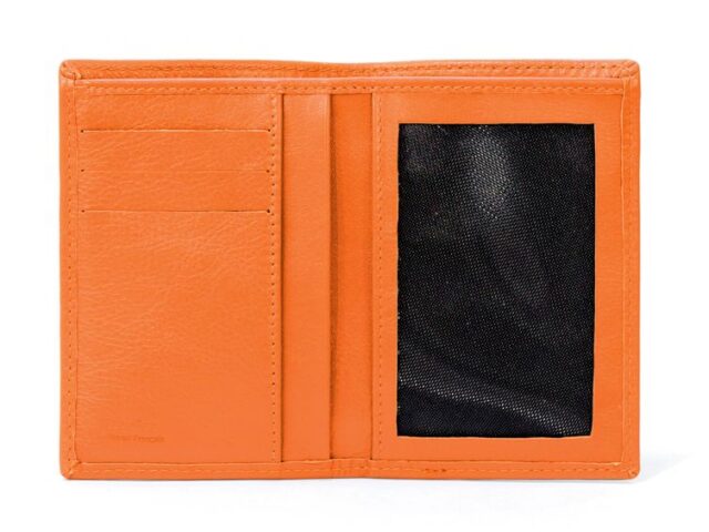 La Guêpe - Petite Maroquinerie - Portefeuille en cuir - Je Sors Ce Soir - orange - 890