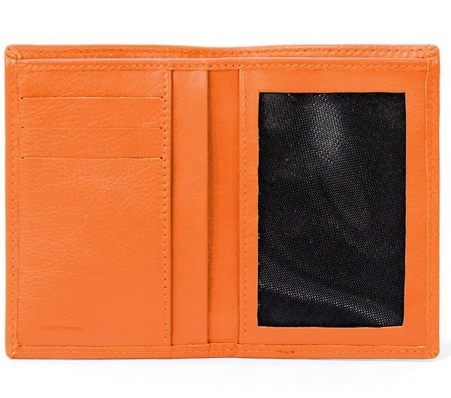 La Guêpe - Petite Maroquinerie - Portefeuille en cuir - Je Sors Ce Soir - orange - 890