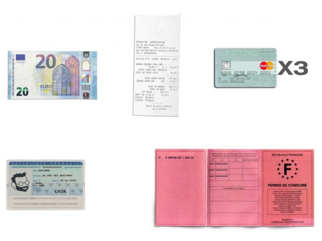 La Guêpe - Petite Maroquinerie - Portefeuille en cuir - Je Sors Ce Soir - orange - 890