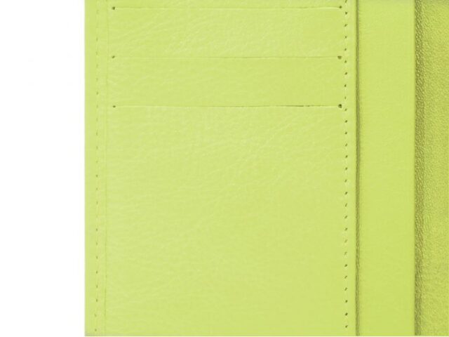 La Guêpe - Petite Maroquinerie - Portefeuille en cuir - Je Sors Ce Soir - anis - 890