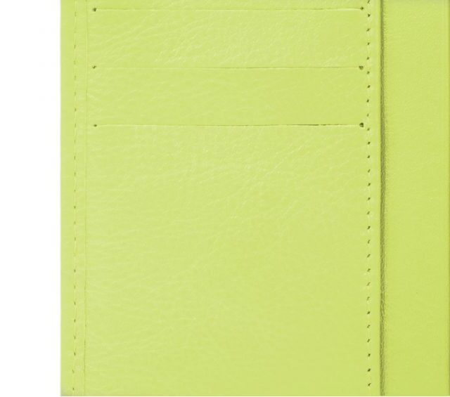 La Guêpe - Petite Maroquinerie - Portefeuille en cuir - Je Sors Ce Soir - anis - 890