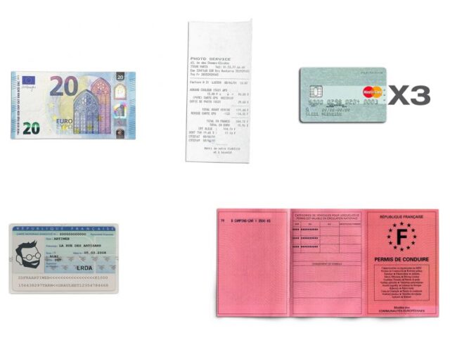 La Guêpe - Petite Maroquinerie - Portefeuille en cuir - Je Sors Ce Soir - bleu de prusse - 890