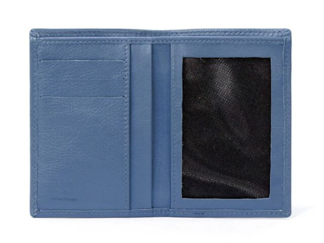 La Guêpe - Petite Maroquinerie - Portefeuille en cuir - Je Sors Ce Soir - bleu de prusse - 890