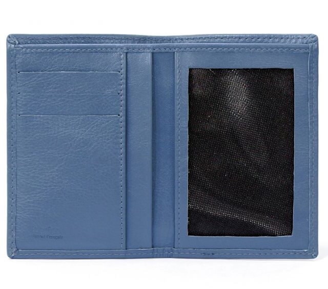 La Guêpe - Petite Maroquinerie - Portefeuille en cuir - Je Sors Ce Soir - bleu de prusse - 890