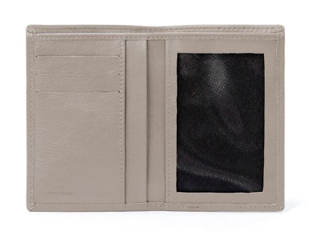 La Guêpe - Petite Maroquinerie - Portefeuille en cuir - Je Sors Ce Soir - taupe - 890