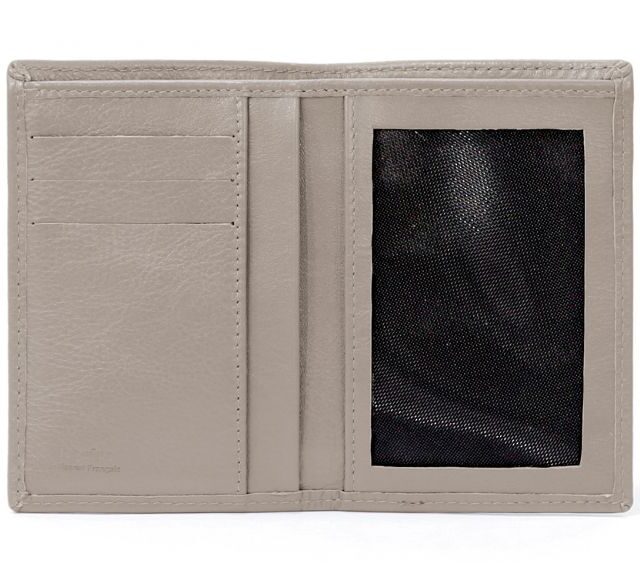 La Guêpe - Petite Maroquinerie - Portefeuille en cuir - Je Sors Ce Soir - taupe - 890