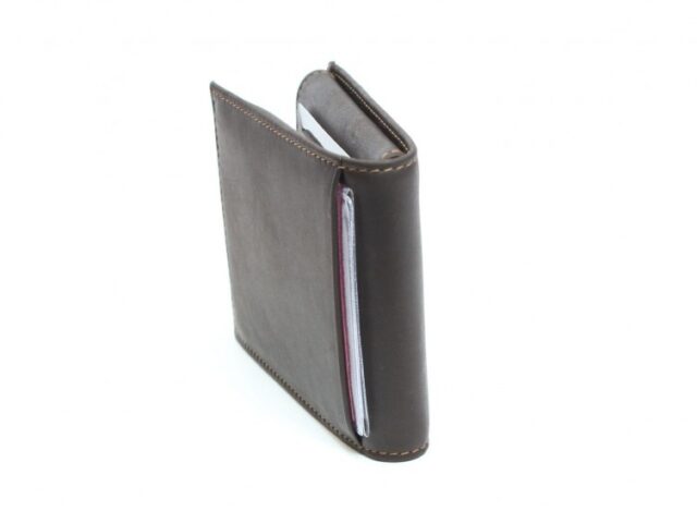 La Guêpe - Petite Maroquinerie - Portefeuille en cuir marron - 427