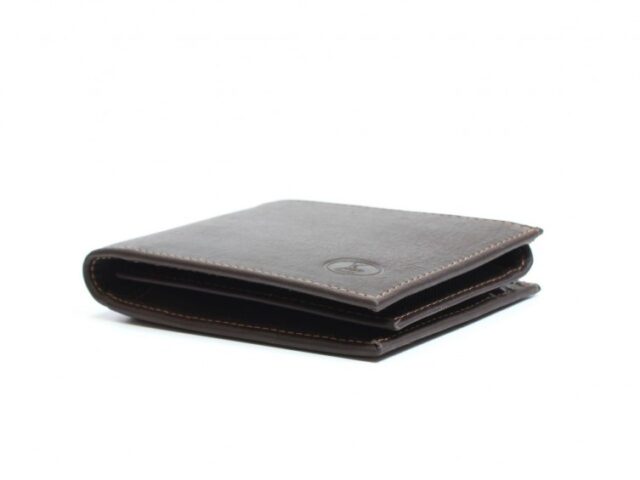 La Guêpe - Petite Maroquinerie - Portefeuille en cuir marron - 427