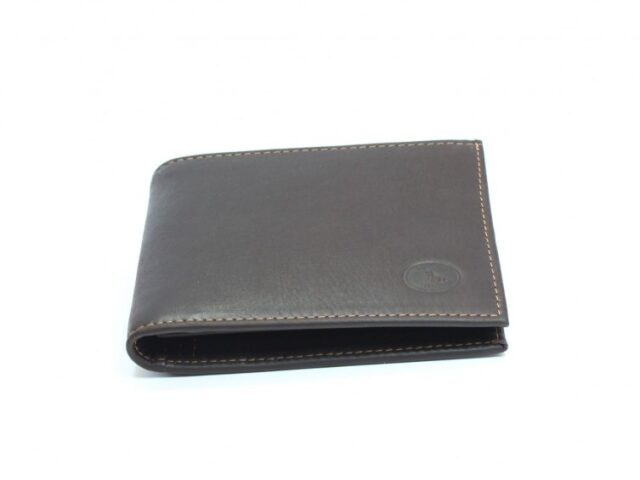 La Guêpe - Petite Maroquinerie - Portefeuille en cuir marron - 427