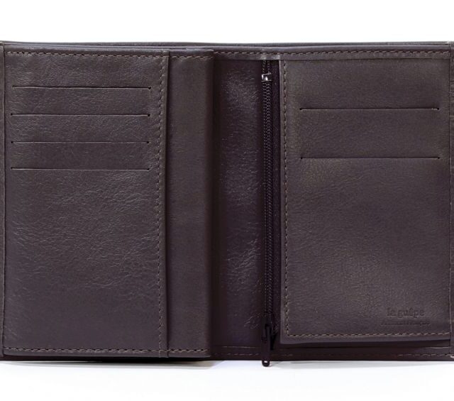 La Guêpe - Petite Maroquinerie - Portefeuille en cuir - marron - 466