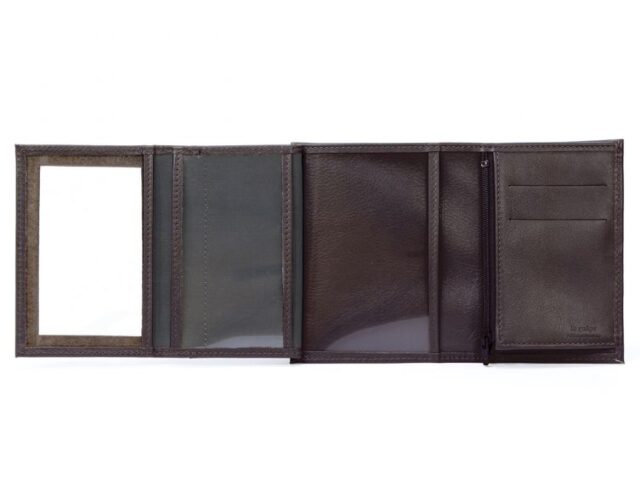 La Guêpe - Petite Maroquinerie - Portefeuille en cuir - marron - 466