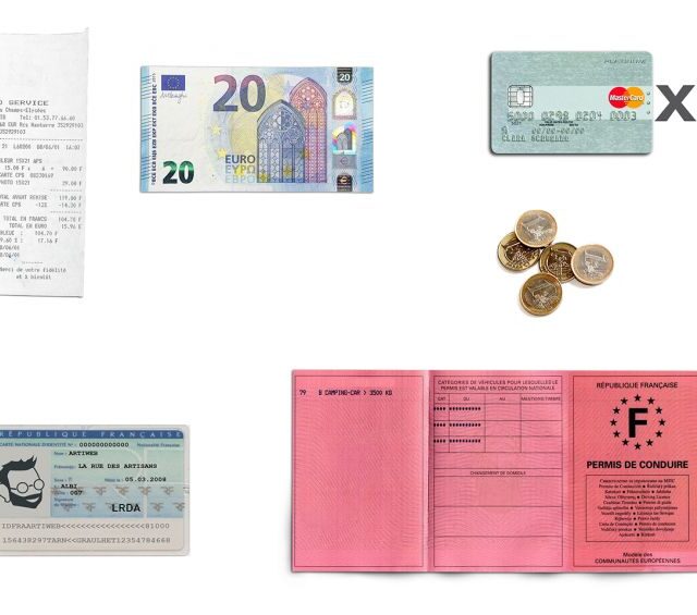 La Guêpe - Petite Maroquinerie - Portefeuille en cuir - marron - 466