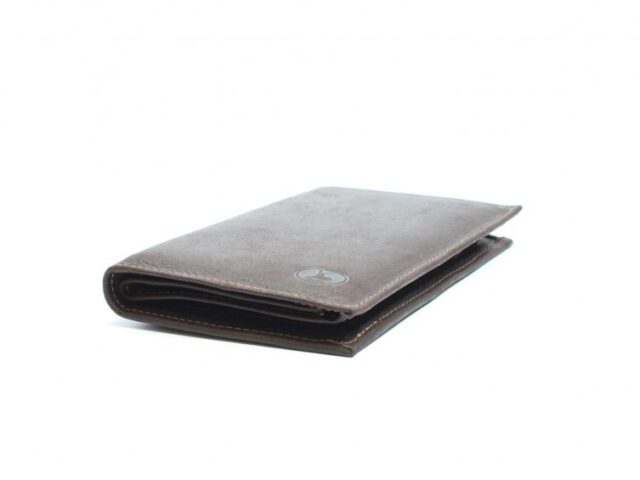 La Guêpe - Petite Maroquinerie - Portefeuille en cuir marron