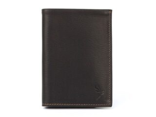 La Guêpe - Portefeuille en cuir marron, à  4 volets – 466
