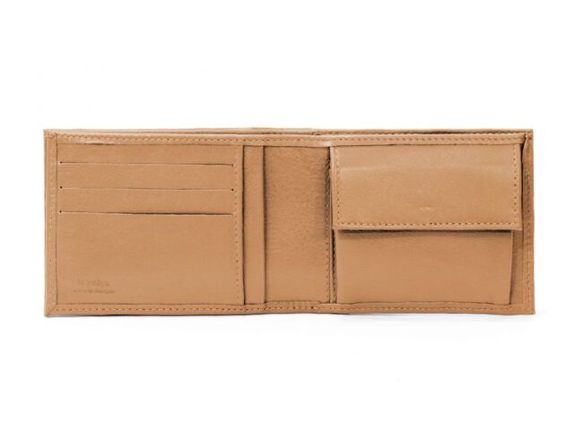 La Guêpe - Petite Maroquinerie - Portefeuille à l'italienne en cuir - caramel - 007