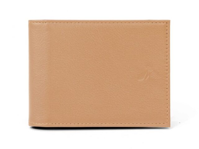 La Guêpe - Portefeuille à l’italienne en cuir – caramel – 007