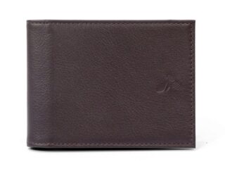 La Guêpe - Portefeuille à l’italienne en cuir – marron – 007