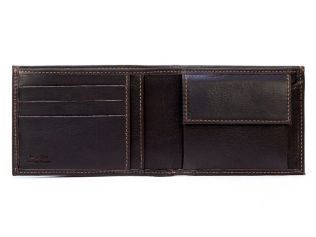 La Guêpe - Petite Maroquinerie - Portefeuille en cuir marron - 007