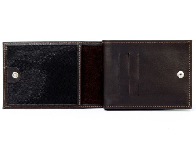 La Guêpe - Petite Maroquinerie - Portefeuille en cuir marron - 007