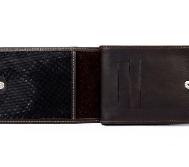 La Guêpe - Petite Maroquinerie - Portefeuille en cuir marron - 007