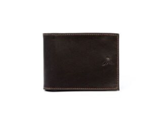 La Guêpe - Portefeuille en cuir marron  007