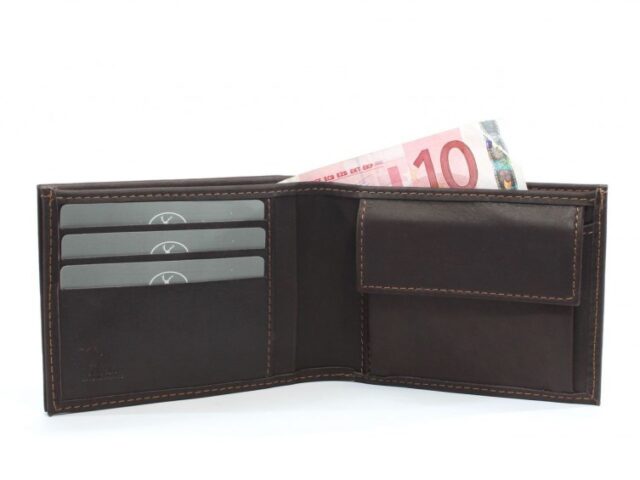 La Guêpe - Petite Maroquinerie - Portefeuille en cuir marron - 007