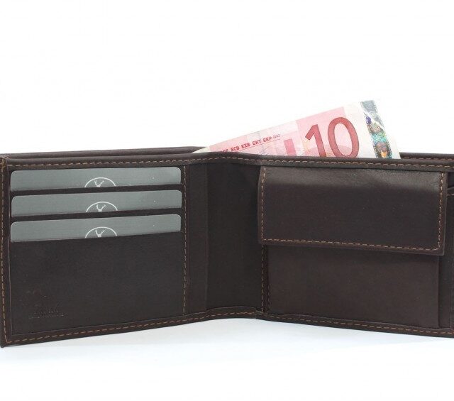 La Guêpe - Petite Maroquinerie - Portefeuille en cuir marron - 007