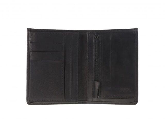 La Guêpe - Petite Maroquinerie - Portefeuille en cuir noir - 183