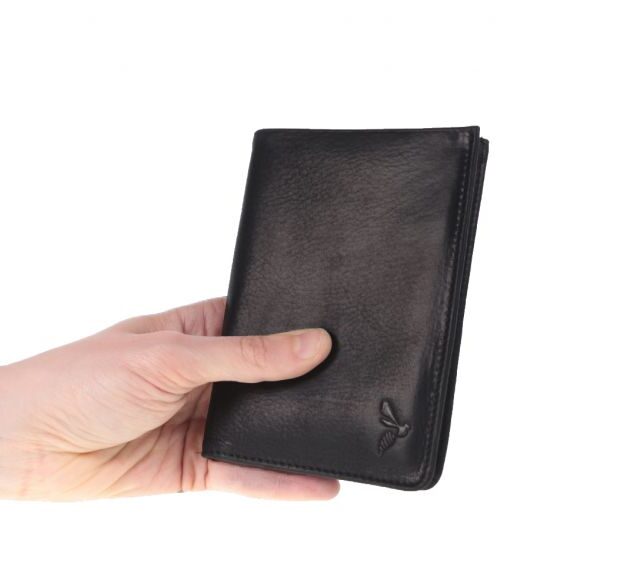 La Guêpe - Petite Maroquinerie - Portefeuille en cuir noir - 183