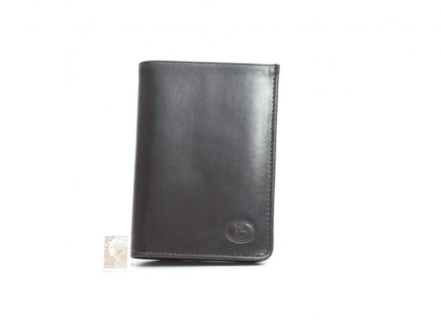 La Guêpe - Petite Maroquinerie - Portefeuille en cuir noir - 183