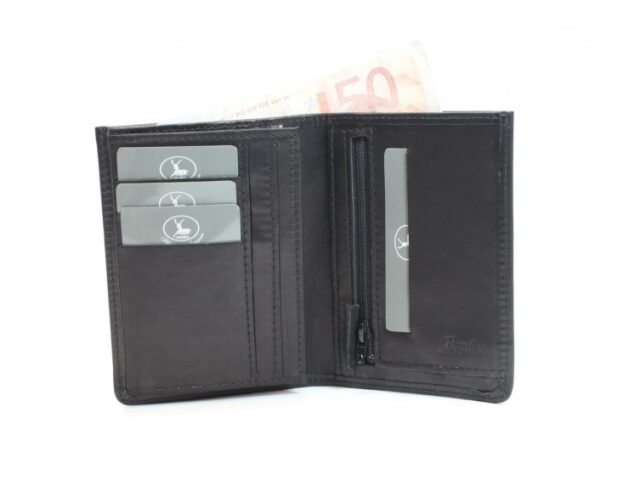 La Guêpe - Petite Maroquinerie - Portefeuille en cuir noir - 183