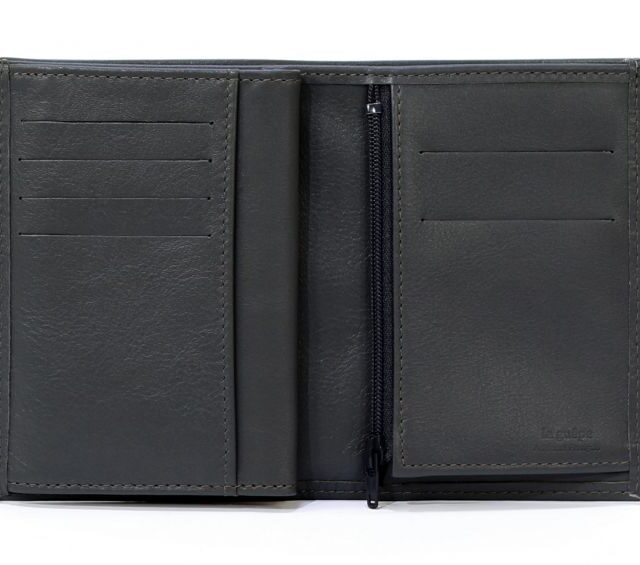 La Guêpe - Petite Maroquinerie - Portefeuille en cuir - noir - 466